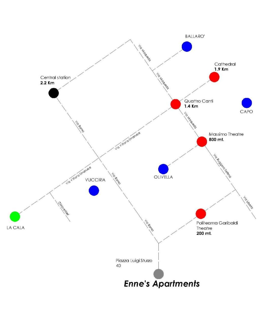 Enne'S Apartments In The Heart Of 巴勒莫 外观 照片